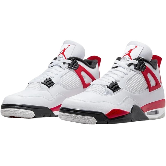White and Red Air Jordan Sneakers - Picture 5 of 5